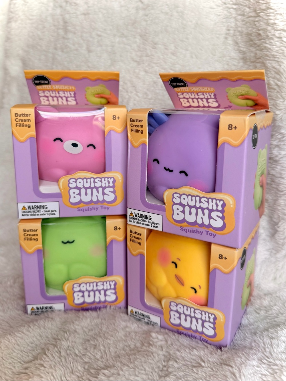 Top Trenz Squishy Buns - FULL SET OF 4